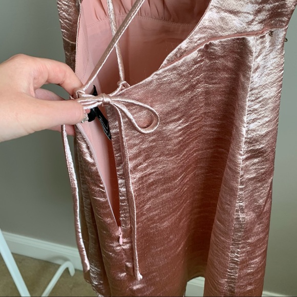 Shimmery Strappy Mini Dress - Picture 7 of 8